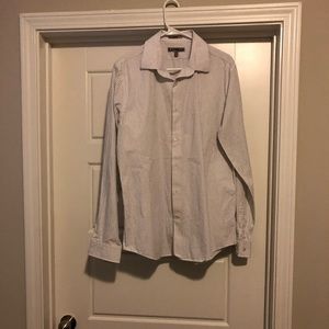 Express men’s fitted long sleeve shirt